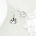 wholesale 925 Sterling Silver Panda in Cup Drop Earrings for Women-0-4