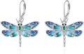 wholesale 925 Sterling Silver Dragonfly Dangle Earrings for Women Cute Animal s-0-0