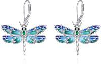wholesale 925 Sterling Silver Dragonfly Dangle Earrings for Women Cute Animal s-Dragonfly