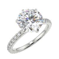 wholesale 10K Wedding Ring with Diamond Accent Band-US # 4