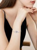 wholesale 925 Sterling Silver Crescent Moon Charm Bracelet With Red Mushroom Design-0-4