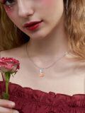 wholesale 925 Sterling Silver Mask And Dress Necklace-0-5