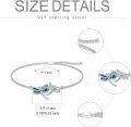 wholesale 925 Sterling Silver Dragonfly Design Crystal Ankle Anklet - Adjustable Size-0-4