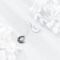 wholesale 925 Sterling Silver Crescent Moon Bird Dangle Earrings Gift for Her-0-2