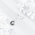 wholesale 925 Sterling Silver Crow Perched On Moon Earrings-0-2