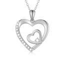 wholesale 14k Gold Heart Pendant Necklace With Diamonds-0-0