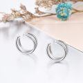 wholesale 925 Sterling Silver Spiral Twist Ear Cuffs for Women - No Piercing Required-0-3