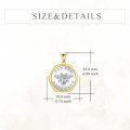wholesale 925 Sterling Silver Bee Pendant Necklace Coin Keepsake  for Women Men-0-3