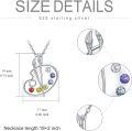 wholesale 925 Sterling Silver Artist Palette Necklace with Paintbrushes and Colorful Crystals Graduation Jewelry for Women Class of 2023 Inspirational Gift-0-1