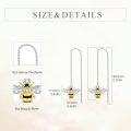 wholesale 925 Sterling Silver Bee Pull Through Earrings for Women-0-3