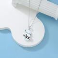 wholesale Sterling Silver Opal Animal Pendant Necklace Bear Panda Cat Koala Sloth Cardinal Unicorn Gift for Women Mom-0-23