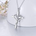 wholesale  Metal Stone Stethoscope Cross Pendant Necklace for Nurse Doctor Graduation -0-5