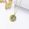 TOUPOP Sterling Silver Moon Star Necklace Sagittarius Zodiac Sign Pendant-0-5