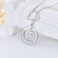 TOUPOP Sterling Silver Y Pendant Lucky Horseshoe Necklace Jewelry Gifts-0-2