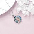 TOUPOP Sterling Silver & Crystal Breast Cancer Survivor Pink Ribbon Pendant Necklace-0-4