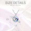 wholesale 925 Sterling Silver Galaxy Cat Pendant Necklaces with Abalone Shell and Musical Notes  for Women Girls Lover Friends (Purple)-0-4