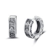 wholesale 925 Sterling Silver Celtic Knotwork Viking Huggie Hoops - Mens Womens Fashion  Set-Valknut