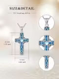 TOUPOP Sterling Silver Witches Knot Bat Necklace For Women-0-3