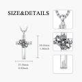 wholesale Sterling Silver Cross Pendant Necklace for Women Men Religious Jewelry Gift for Christmas Birthday Mothers Day-0-15