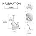 wholesale 925 Sterling Silver Butterfly Cat Pendant Necklace Gift for Women-0-5