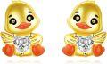 wholesale 925 Sterling Silver Duck Heart-Shaped Stud Earrings - Adorable Gifts for Her-0-0