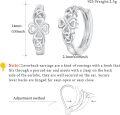 wholesale 925 Sterling Silver Shamrock Clover Celtic Knot Heart Huggies Ear Cuffs Lucky Charm  for Her-0-2