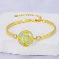 wholesale 14K Gold Plated Sterling Silver Jade Bracelet for Women Lotus Sunflower Tree of Life Hummingbird Dragonfly Bee Butterfly Cat Birthday Mothers Day Gifts for Mom Grandma-0-18