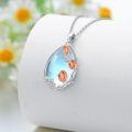 wholesale Sterling Silver Flower Necklace for Women with Rose Lily Daisy Lotus Tulips Pendant-0-4