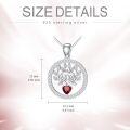 wholesale 925 Sterling Silver 12 Birthstones Tree of Life Necklace for Mom-0-3