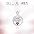 wholesale 925 Sterling Silver 12 Birthstones Tree of Life Necklace Wholesale for Mom-0-3