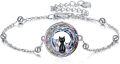 wholesale 925 Sterling Silver Cat Family Locket Bracelet Gift for Women Girls Sisiter Lover Jewelry Present Idea-0-0