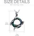 wholesale S925 Sterling Silver Blue Color-Change Crystal Vivid Snake Pendant Necklace, Adjustable 18-20 Chain, Hypoallergenic Lead & Nickel Free Jewelry Gift for Women-0-5