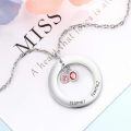 TOUPOP Sterling Silver Birthstone Personalized Name Necklace For Women-0-4