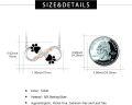 wholesale 925 Sterling Silver Infinity Black Enamel Dog Paw Print Heart Pendant Necklace for Women-0-5