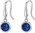 wholesale  Sterling Silver Moonstone Onyx Agate Lapis Larimar Opal Dangle Earrings -0-24