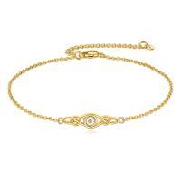 wholesale 925 Sterling Silver Celtic Knot Bracelet w Mustard Seed Moonstone Birthstone-A-Gold