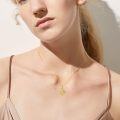 wholesale 14K Gold Mermaid with Cat and Star Pendant Necklace for Women-0-5