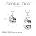 TOUPOP Sterling Silver Abalone Shell Moon Jack and Sally Skull Necklace-0-5