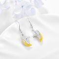 wholesale 925 Sterling Silver Banana Shaped Drop Earrings for Women Gift Ideas-0-1