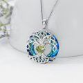 TOUPOP Sterling Silver No Gemstone Tree Of Life Birthstone Necklace-0-3