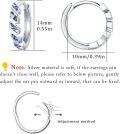 wholesale 925 Sterling Silver Abalone Shell Inlay Round Huggie Hoop Earrings for Women - Hypoallergenic -0-4