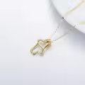 wholesale 14K Gold Infinity Heart Necklaces Wholesale with Cubic Zirconia Pendants for Women - Eternal Love-0-2