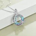 wholesale 925 Sterling Silver Dragonfly/Butterfly Pendant Necklace with Crystal Birthdays Christmas Gifts for Women-0-2