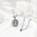 wholesale 925 Sterling Silver St Benedict Medal Necklace Catholic Protection Charm s for Men Women Boys Girls Kids-0-2