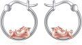 wholesale 925 Sterling Silver Unicorn Hoop Earrings - Adorable Gift for Her-0-0