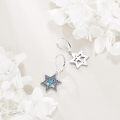 wholesale 925 Sterling Silver Blue Enamel Cross Star of David Dangle Leverback Earrings for Women Mothers Day GiftÓÌÌ«½ÌÊÎÆ·Ä¸Ç×½ÚÀñÎï-0-4