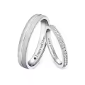 TOUPOP 10K/14K/18K/925 Sterling Silver Moissanite Couple Engagement Wedding Ring Sets-0-0