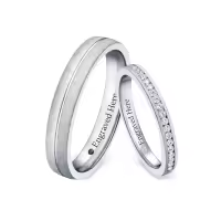 TOUPOP 10K/14K/18K/925 Sterling Silver Moissanite Couple Engagement Wedding Ring Sets-undefined