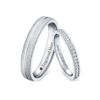 TOUPOP 10K/14K/18K/925 Sterling Silver Moissanite Couple Engagement Wedding Ring Sets-undefined