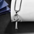 wholesale Black  Ankh Cross Pendant Necklace for Men & Women - Gothic Egyptian Symbol s-0-1